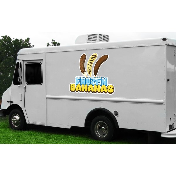 Signmission Safety Sign, 9 in Height, Vinyl, 6 in Length, Frozen Bananas, D-DC-12-Frozen Bananas D-DC-12-Frozen Bananas